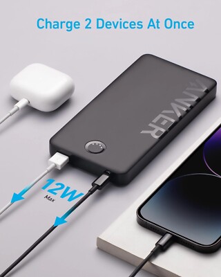 Anker 323 USB-C Power Bank (PowerCore PIQ 10000mAh Battery For
