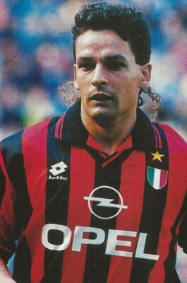 Football Photo ROBERTO BAGGIO AC Milan 1996-97 | eBay Football Photo ROBERTO BAGGIO AC Milan 1996-97 | eBay