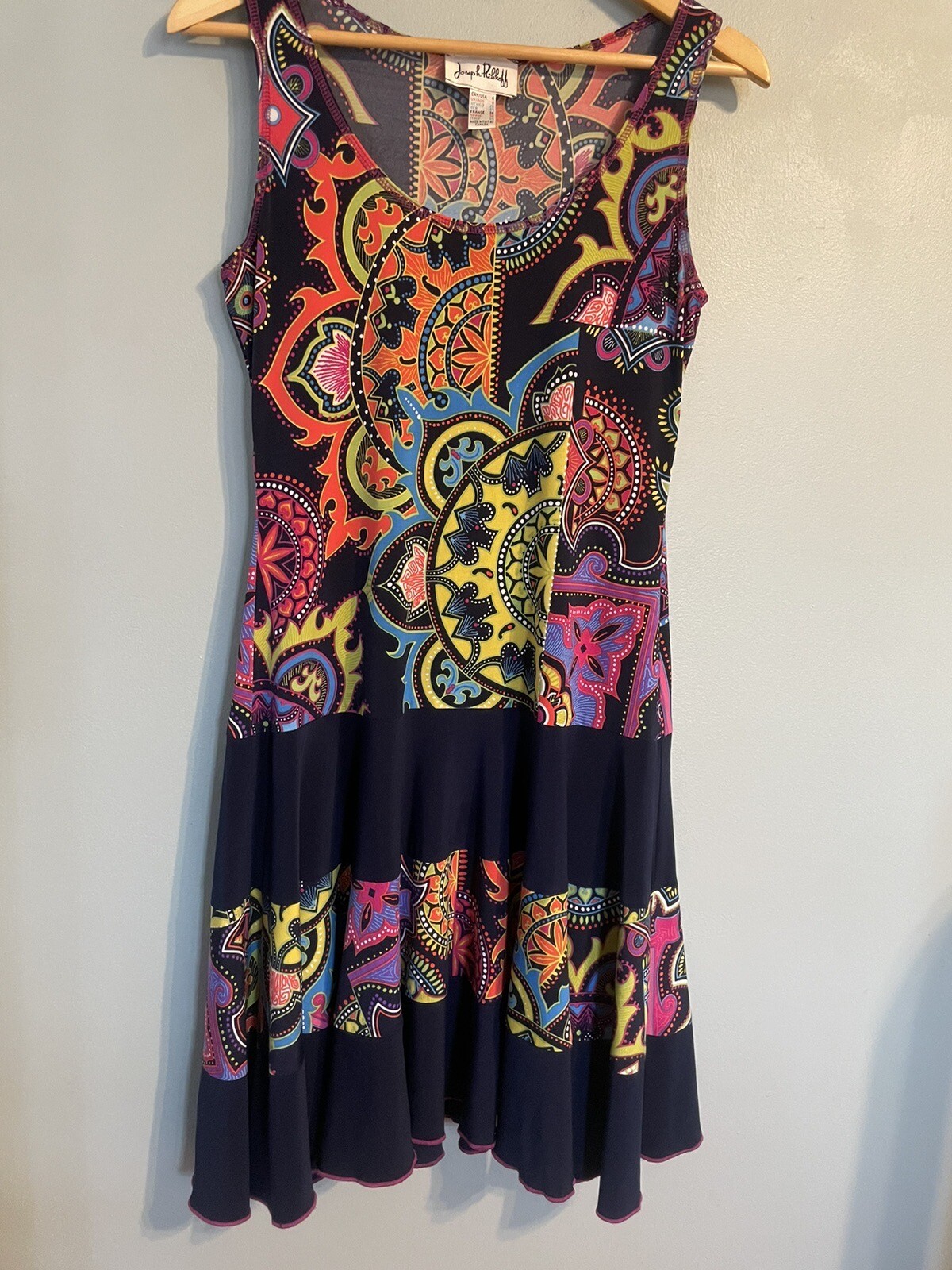 Joseph Ribkoff Multicolor Patterned Dress Size 6