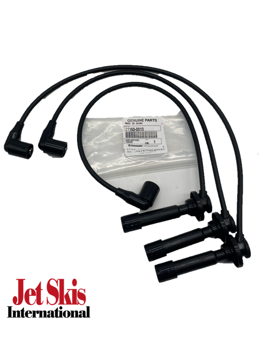 Set Of 3 21150-0013 OEM KAWASAKI SPARK PLUG WIRE 15-21 MULE PRO