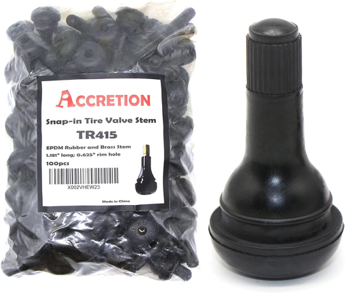 100Pcs TR415 Rubber Snap in Tire Valve Stem for Tubeless - Picture 7 of 11