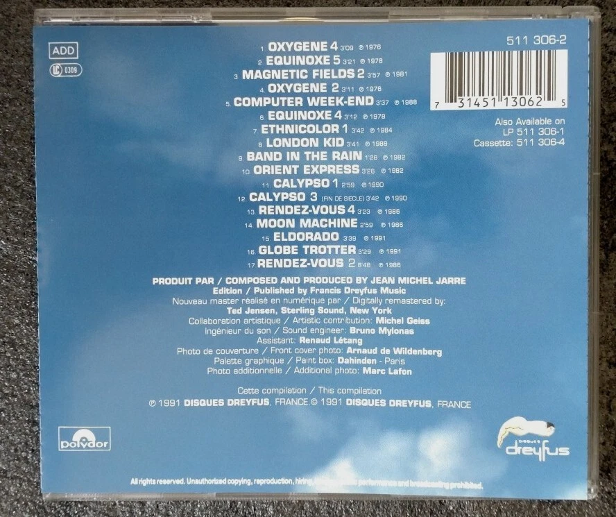 Jean Michel Jarre: Images - The Best of: Hits CD Oxygene, Equinoxe, Rendez-vous Foto 2 de 4