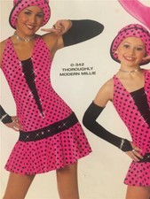 Dance Costume Jazz Tap Dress Art Stone Pink Dress Thoroughly Modern Millie