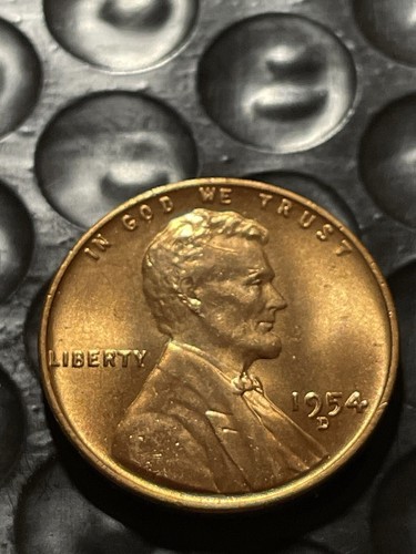 1954-D 1C RD Lincoln Wheat Cent Stempelglanz Schönheit! #10242