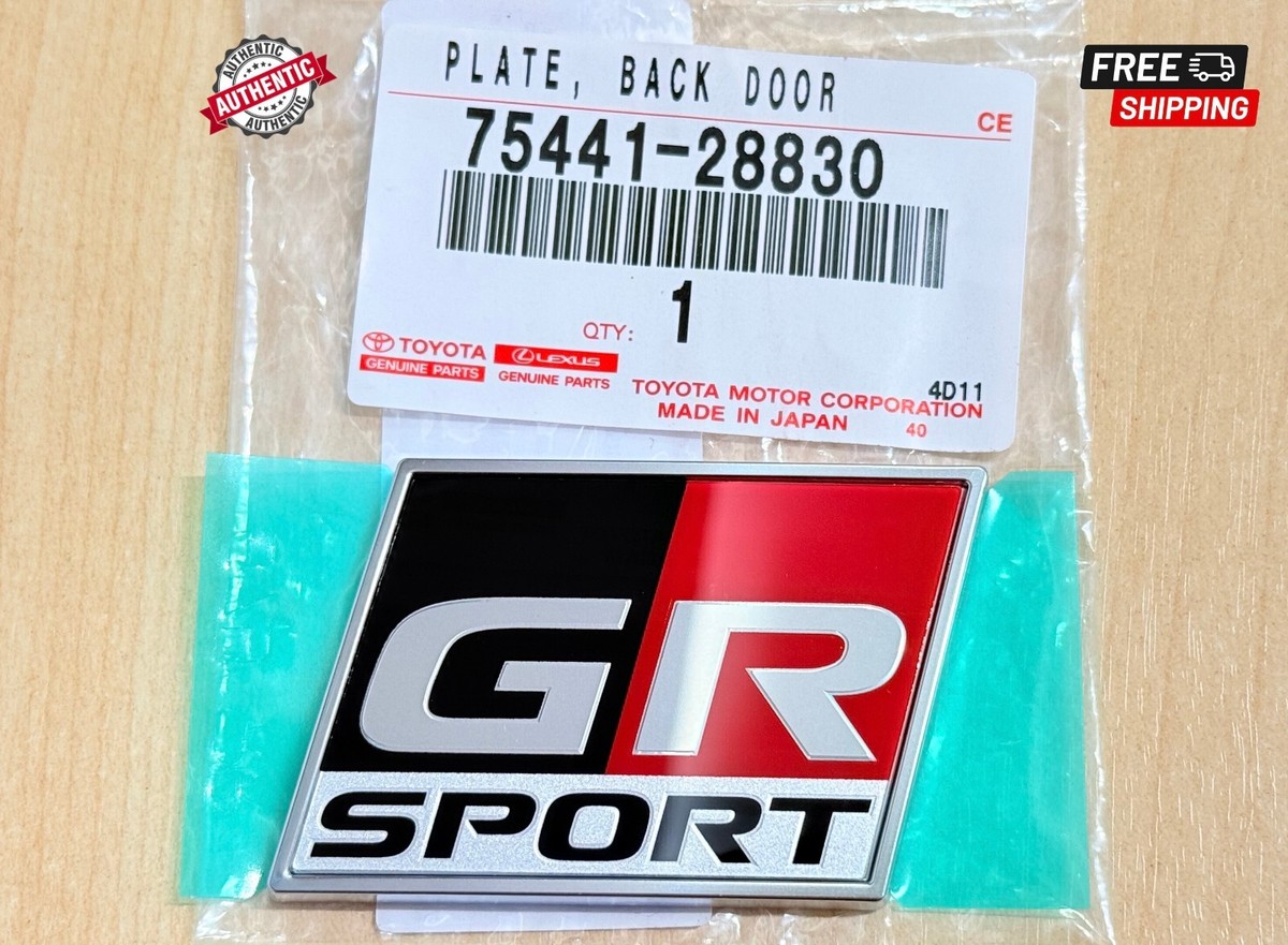 Genuine Toyota GR Sport Emblem Badge Sticker Logo Black Door