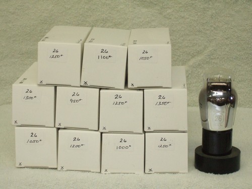 Type 26 vacuum tubes radio, TV, HAM, tested and repackaged, used - 第 1/1 張圖片