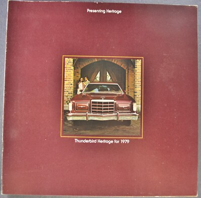 1979 Ford Thunderbird Heritage Catalog Brochure Excellent Original 79 T-bird