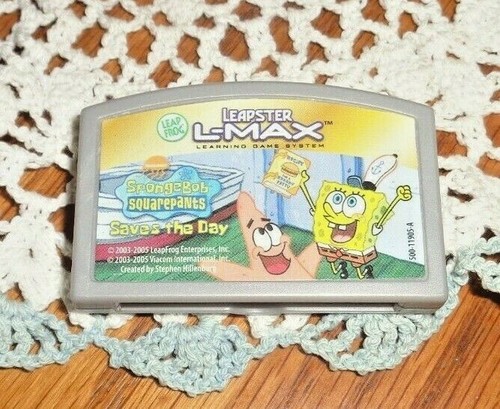 LEAPSTER LEARNING GAME SYSTEM CARTRIDGE-SPONGEBOB SQUAREPANTS SAVES THE DAY - Picture 2 of 2