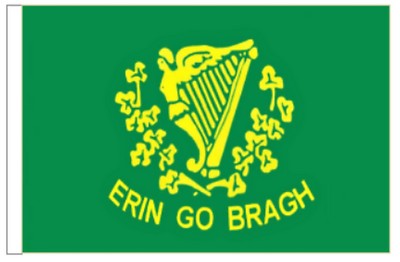 Irland Erin Go Bragh Höflichkeit Flagge ideal für Boote 45 cm x 30 cm