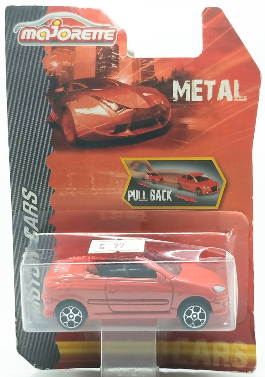 Majorette Peugeot 206 Red Pull Back - Wheel 5Y 1:53 (3