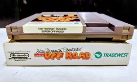 NES Ivan IronMan Stewart's Super Off-Road Nintendo Game w/Box Sleeve & Manual 