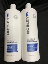 Lot Of 2 Bosley Bos Revive Non Color Treated Hair Volumizing Conditioner 33.8 oz