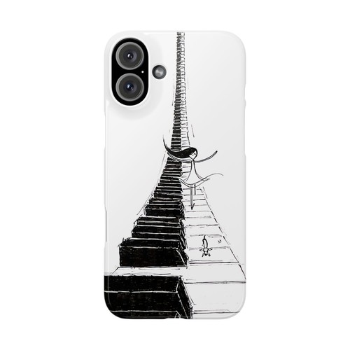 Funda delgada para piano surf iPhone 16/15/14/13/12/11, acabado brillante Daschund - Imagen 12 de 73