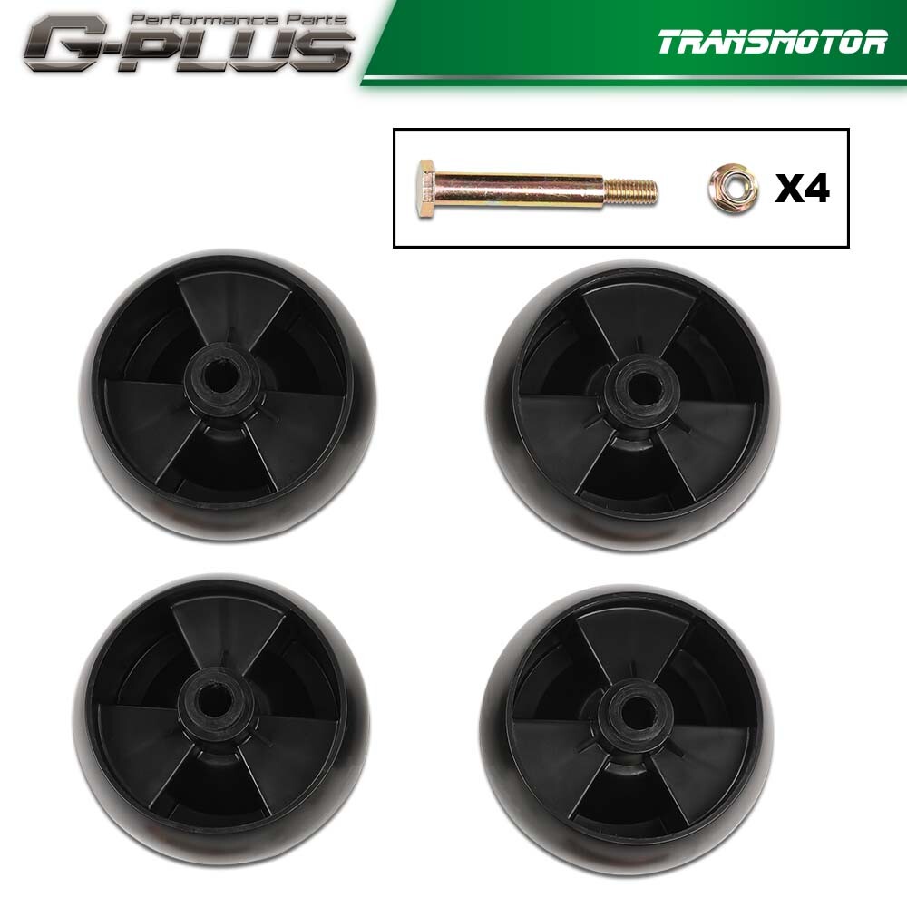 4ШТ Передние палубные колеса 734-04155 с болтами и стопорными гайками для MTD Cub Cadet Troy Bilt B