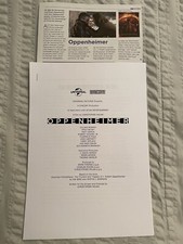 OPPENHEIMER Christopher Nolan 2023 movie press kit + clipping MURPHY, DOWNEY JR.