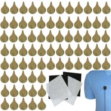 Undercover and Stickier for Lavalier Microphone - White and Black Pack of 80 