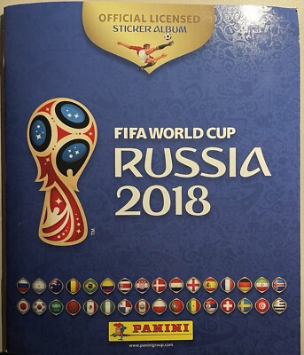 Panini World Cup Russia 2018 100% Complete Album including update set