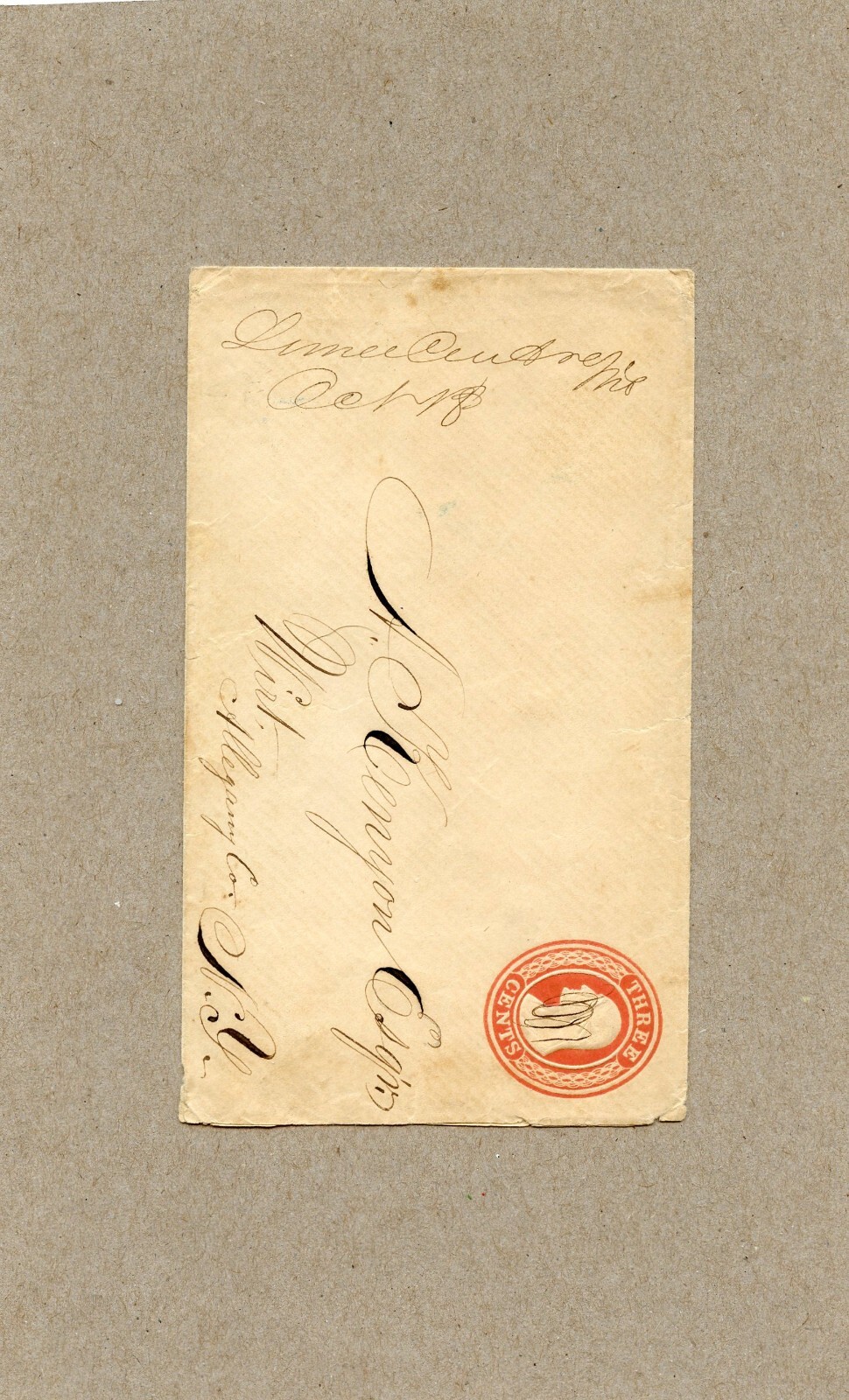 U. S. POSTAL HISTORY COVER MAILED TO WIRT, NEW YORK CIRCA 1853 eBay