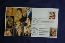 1999 & 2016 Christmas Madonna & Child Stamps Dual FDC Bullfrog S#3355,5143 11838