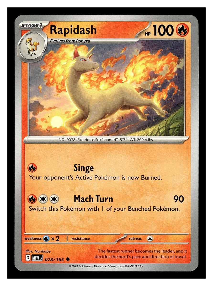 rapidash pokemon card value ex (B1 274/226) - Mega Rising | Pokmon TCG Combustion 20 Pokemon - Galarian Rapidash V