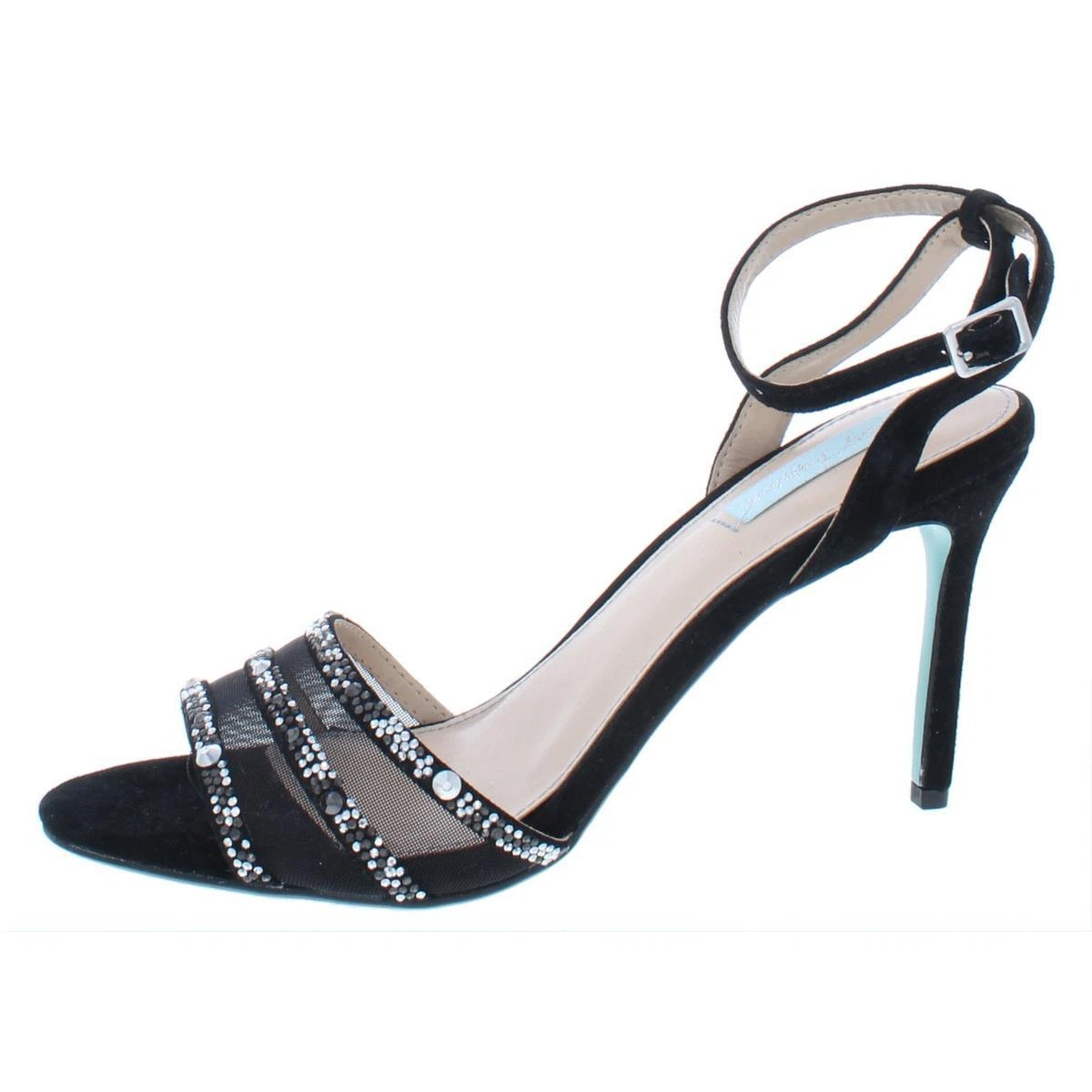 Blue by Betsey Johnson Womens Veda Black Dress Sandals 6.5 Medium