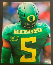KAYVON THIBODEAUX SIGNED OREGON DUCKS 11x14 Back Photo BECKETT WITNESS COA