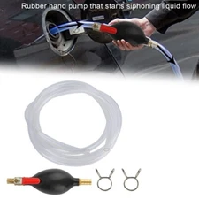 Gas Transfer Siphon Pump Gasoline Siphone Hose Oil Water Fuel Transfer Hand Pump