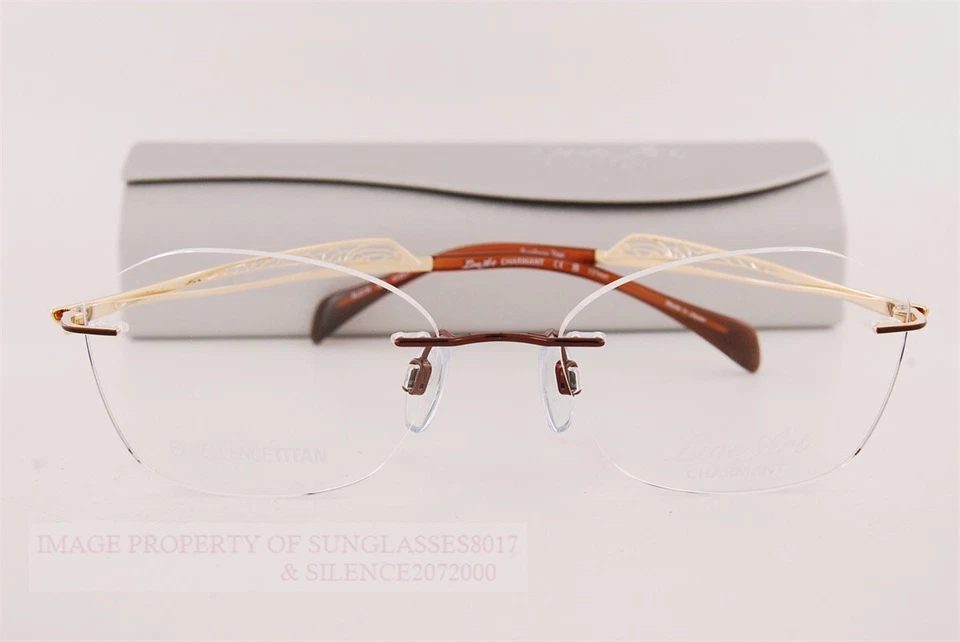 Nuevas monturas de gafas CHARMANT Titanium Line Art XL 2176 BR marrón para mujer 51 mm Foto 2 de 4