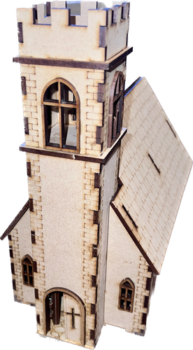 28mm Normandy Style Church 120mm x 200 Unpainted Band of Brothers , Bolt Action - Picture 14 of 14