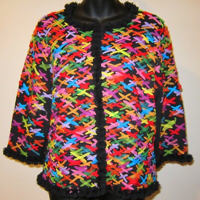 black confetti cardigan