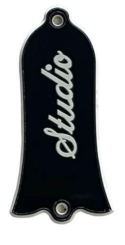 Guitar Parts Pickguard For Gibson Epiphone Guitar Truss Rod Cover 2 Holes Black