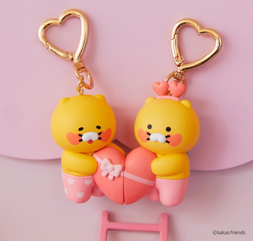 KAKAO Friends LOVE Imán San Valentín CHOONSIK Figura Llavero Set + Pista - Imagen 4 de 8