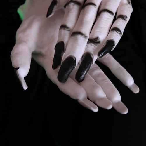Adult Halloween Scary Monster Ghoul Fancy Dress Horror Cosplay Gloves Hands - Picture 3 of 10