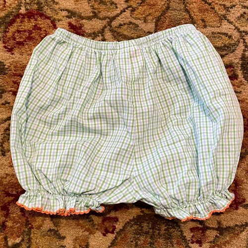 Petit Bebe Hand Smocked Toddler Size 3T Top Short Set Cotton Blend Pumpkin Fall - Picture 12 of 15