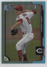 2015 Bowman Draft Chrome Sky Blue Refractor Jimmy Herget #30 4g8