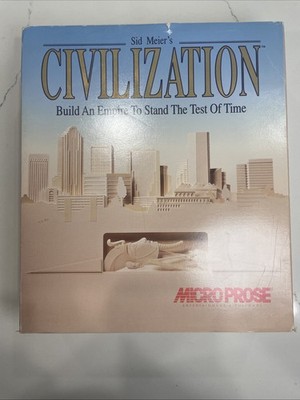 1992 Apple Macintosh Sid Meier's Civilization-Complete content in box & Book