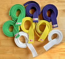 Lot of 8 Martial Arts Belts-Variety Colors/Sizes-Karate-Tae Kwon Doe-Jiu Jitsu