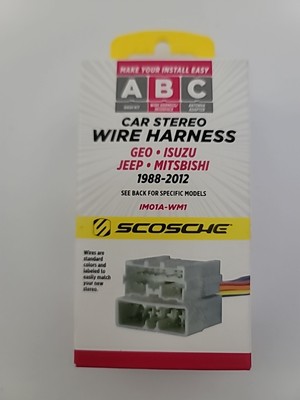 1988-12 Chevy Dodge JEEP Universal Import Kit Scosche IM01A Stereo Connector 
