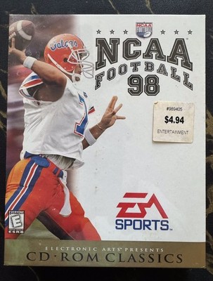 EA SPORTS NCAA FOOTBALL 98, 1998 - CD ROM, BRAND NEW, FACTORY SEALED
