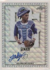 2020 Leaf Perfect Game All-American Classic Metal 6/12 Jayden Melendez Auto 03rx