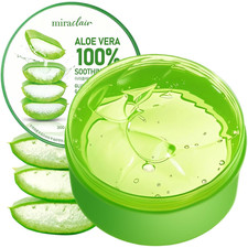 Aloe Vera Gel for Face, Skin, Hair  Sunburn Relief, Aloe Vera for Burns, Made w