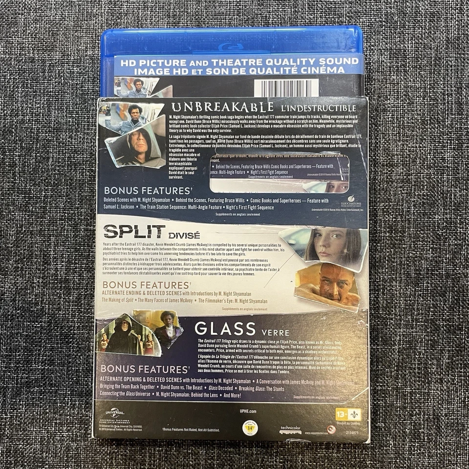 M Night Shyamalan's Eastrail 177 Trilogy Glass Split Unbreakable (Blu-Ray) - Image 2 of 2