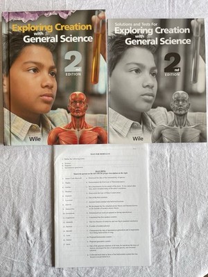 Exploring Creation With General Science Apologia Textbook, Solutions and Tests