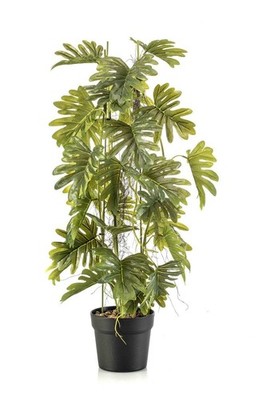 artplants Künstlicher Philodendron selloum FLENTO, Dekotopf, Luft80cm