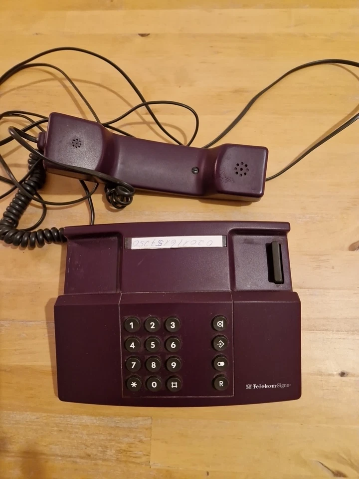 Telefon Schnurgebunden retro Telekom Signo lila - Bild 3 von 4