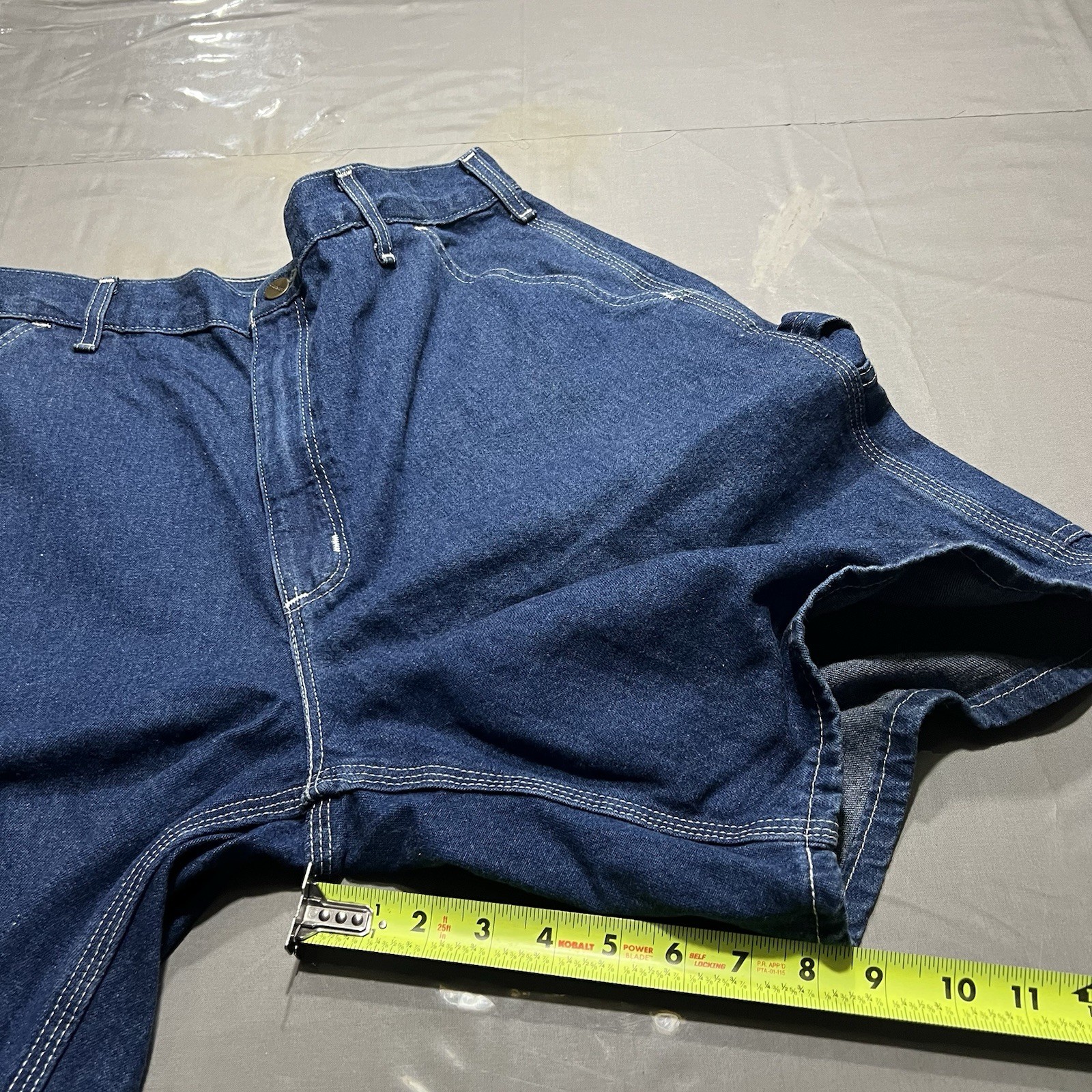 Vtg Carhartt Men's Carpenter Denim Jorts Jeans Shorts Size 36 B28 DST thumbnail 4