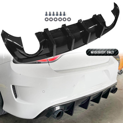 Carbon Fiber Rear Bumper Diffuser Lip Fits Dodge Charger SRT Widebody 2020-2024