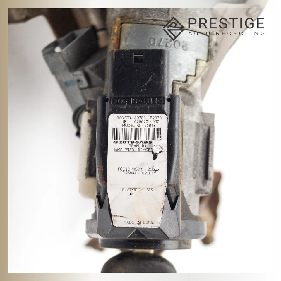 03-2008 TOYOTA COROLLA Steering Column with Ignition Switch and Key 45250-02410 - Imagem 3 de 4