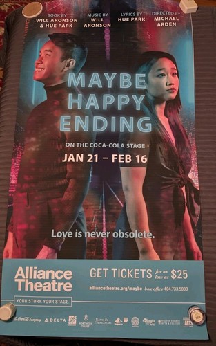 Maybe Happy Ending Pre-Broadway Tryout Musical Poster 32x58 One Sheet / Rolled - Picture 2 of 3
