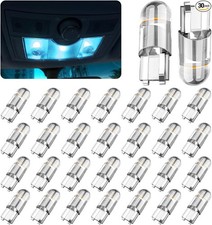 30-Pack 194 LED Bulb 6000K White, 168 2825 W5W T10 Wedge CO Color: Light Blue